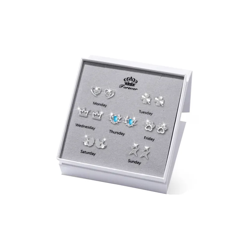 OWNCOOL S925 Silver Stud Earrings Unisex-0