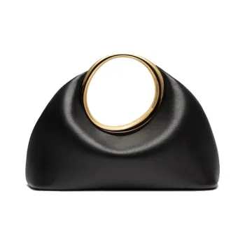 BEMIX PETS Cow Leather Handbag Women's Black
