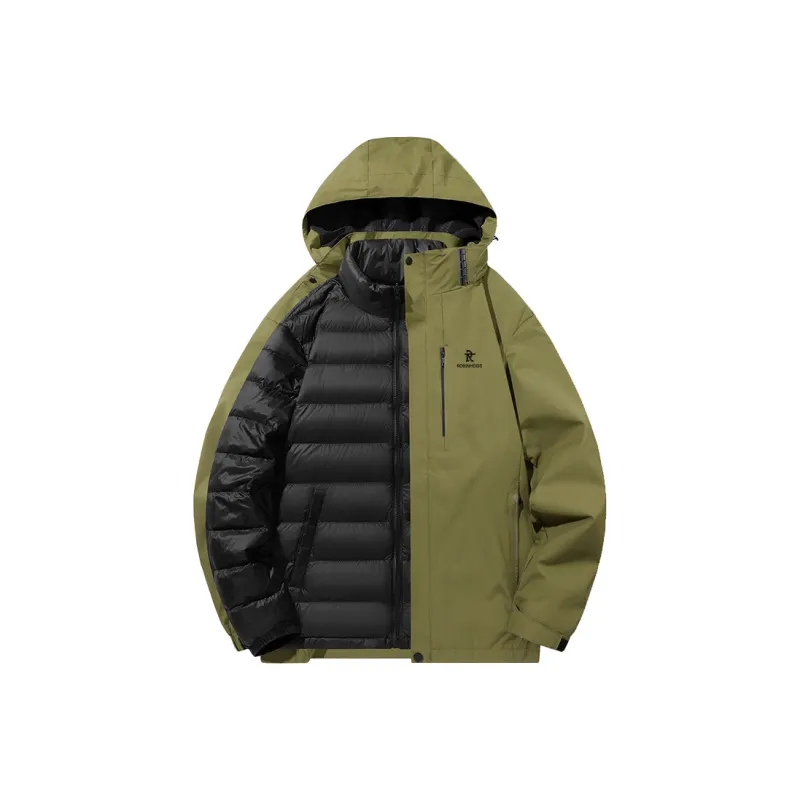 ROBINHOOD Water Resistant Windproof Breathable Warm Water Repellent Cold Resistant Rainproof Windbreaker Jacket Unisex-2