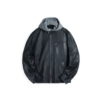 MCS Leather Jackets Men Black