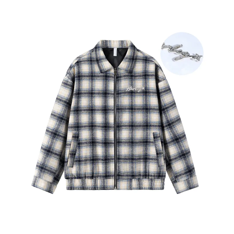 Hurley Jackets Coats Unisex Black White Plaid-4