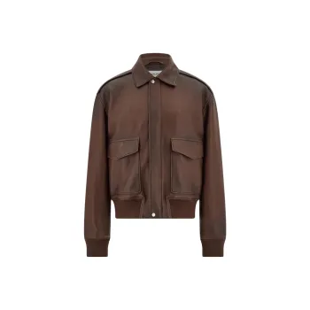 Ferragamo Flap Pocket Leather Jacket