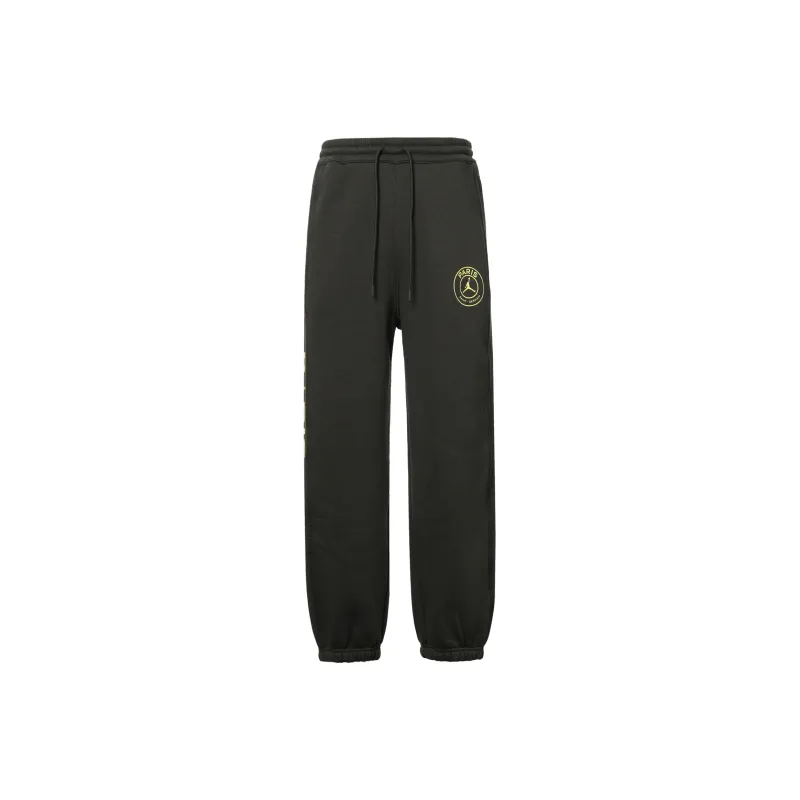 Jordan x PSG SS24 Knitted Sports Pants Men's Red Fir Green-0