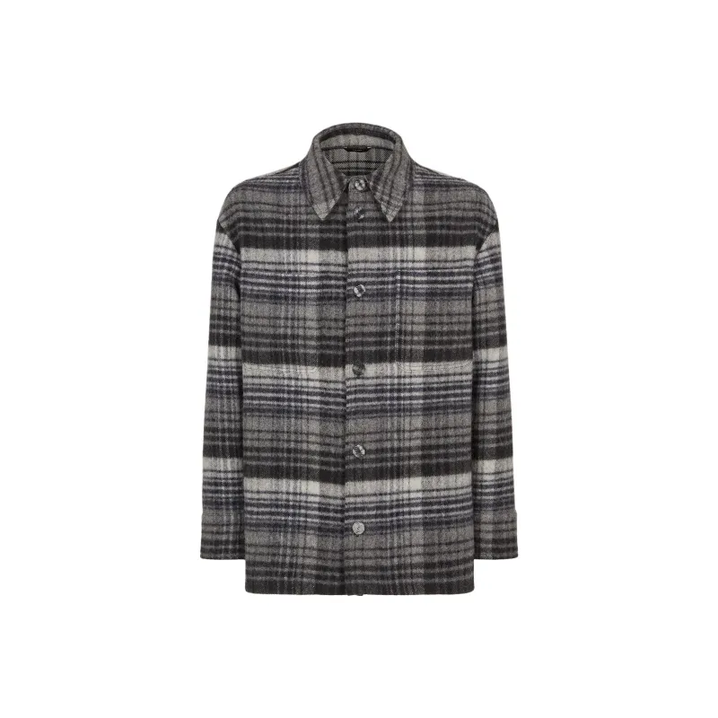 FENDI Single Breasted Striped Go To Jacket-0