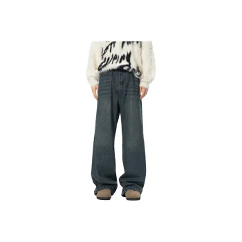 QOTRIOCK Jeans Men Blue