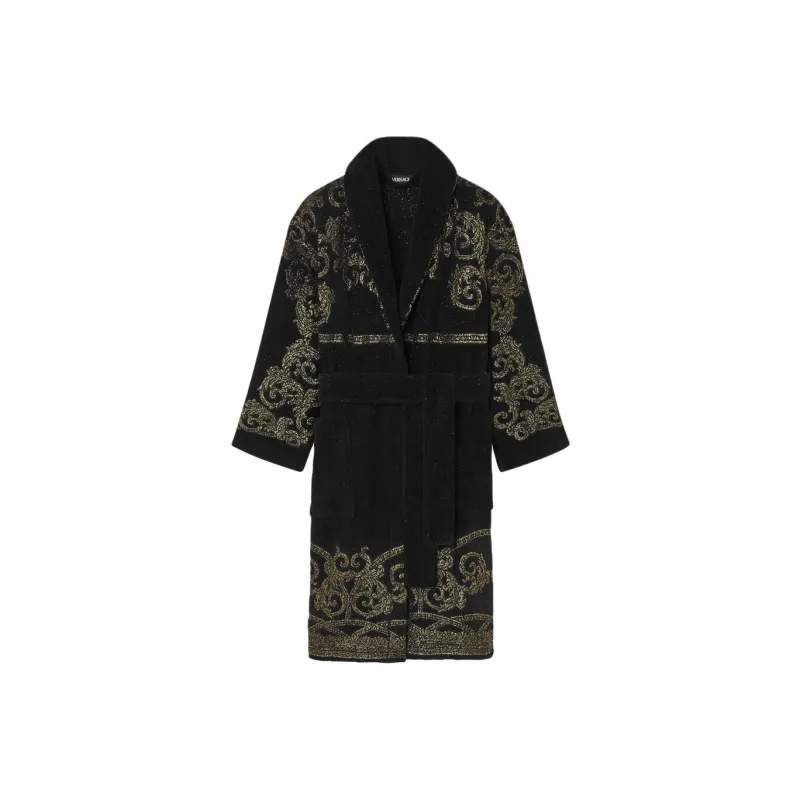 FANSIZHE Bathrobes Unisex Black-0