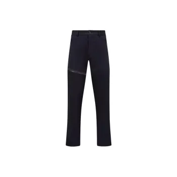 Moncler Cotton Trousers Casual Pants Men's Marine Blue