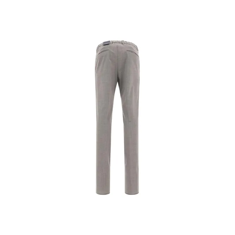 INCOTEX Check printed Tailored Trousers-1