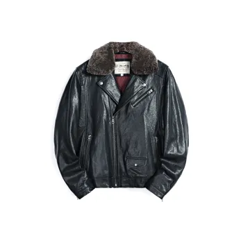 MCS Leather Jackets Men Black