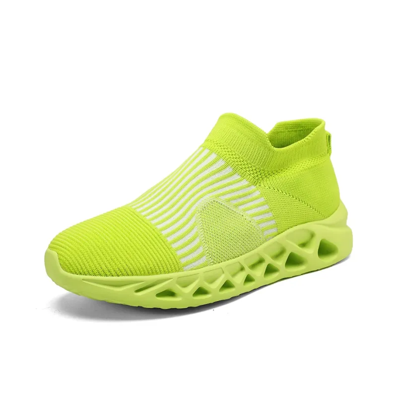 Green Feet Abrasion Resistant Cushioning Mid Top Casual Shoes Unisex-1