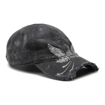 DIESEL Eagle print Distressed Cap