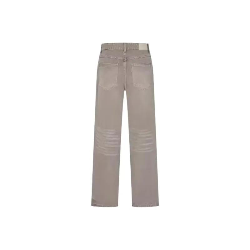 URBAN REVIVO Casual Pants Men's Khaki Gray-1