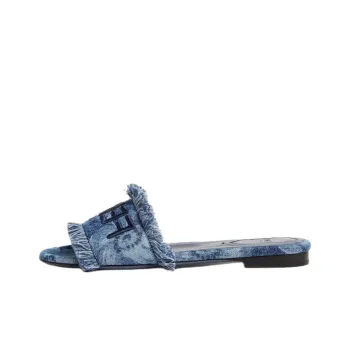 FENDI Sunshine Slip Resistant Slide Slippers Women's Blue