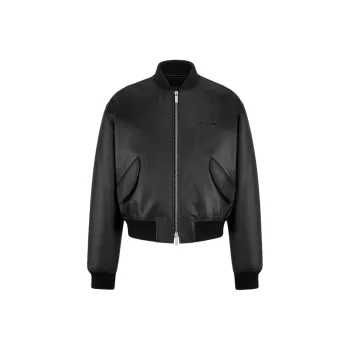 DIOR SS25 Leather Jacket Men's Black