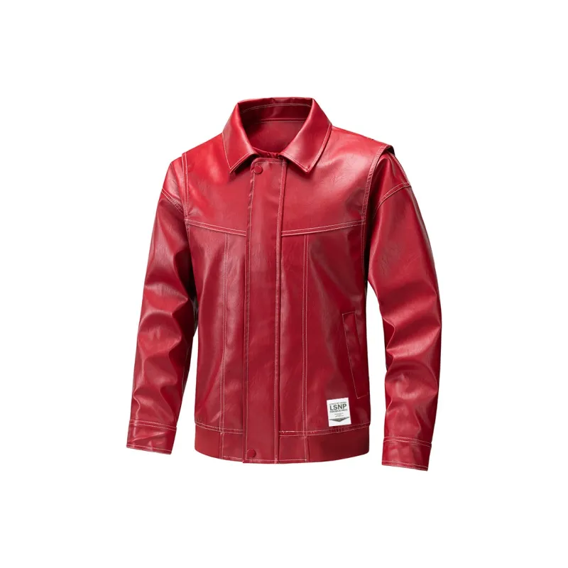 LISENPOK Leather Jackets Unisex-4