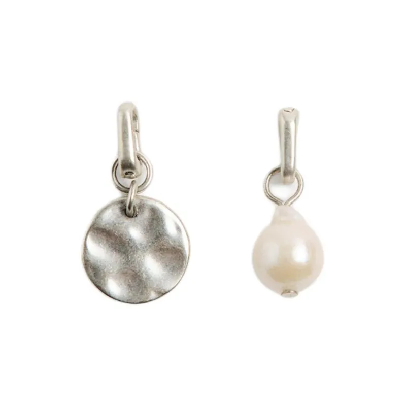 ZARA 925 Sterling Silver Earrings Men's Silver-0