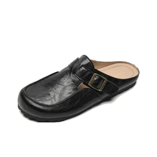City Camel Rubber Sole Slip Resistant Closed Toe Slippers Women's