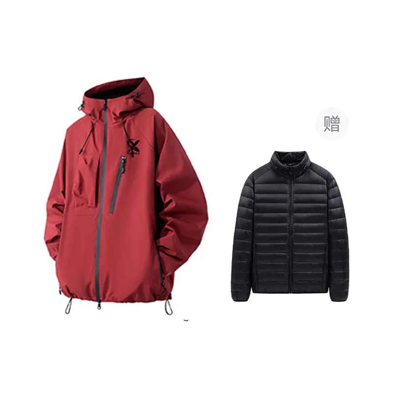 PISYPOX Water Resistant Windproof Wear Resistant Windbreaker Jacket Unisex-19