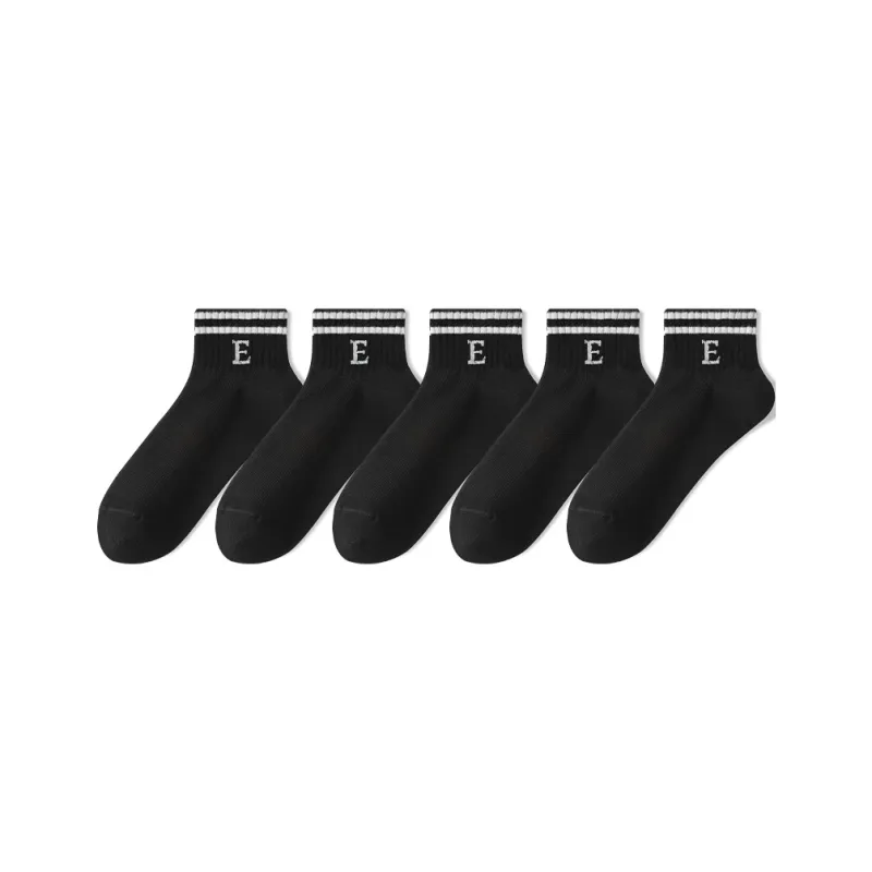Cotton Gene Ankle Socks Men's 5 Pack-11