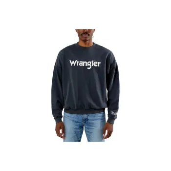 WRANGLER Sweatshirts Men Washed Black