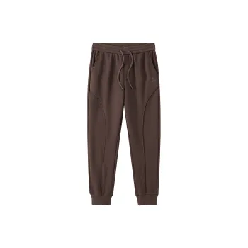 CAMEL Solid Cotton Feeling Fleece Lined Warm Loose Fit Stretch Elastic Cuff Long 'Bone Breaking' Sweatpants Men's