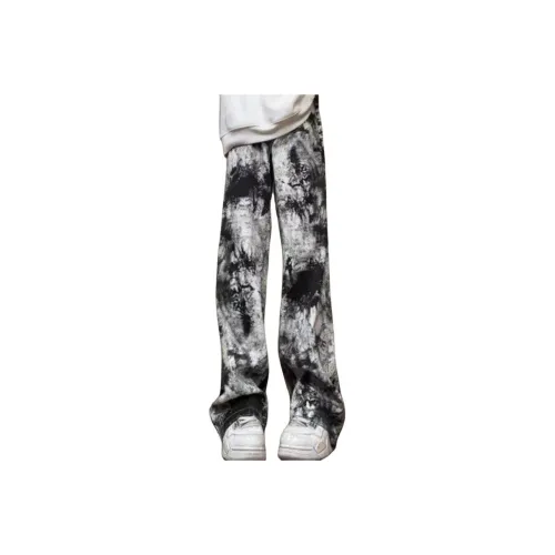 Breathable Work Socks Mens Ink Splatter Black