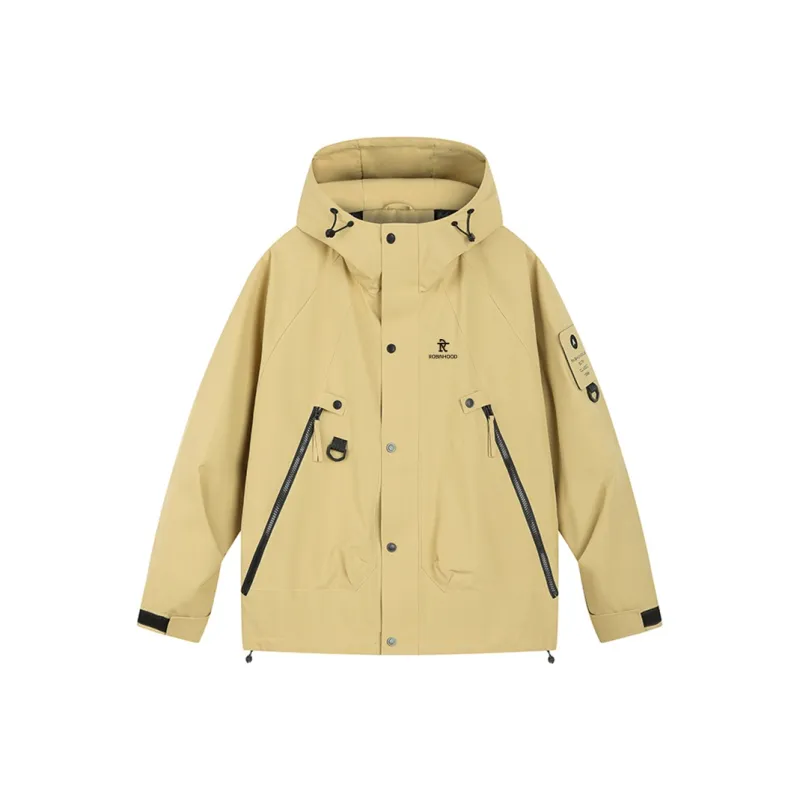 ROBINHOOD Water Resistant Windproof Breathable Warm Water Repellent Cold Resistant Rainproof Windbreaker Jacket Unisex-12