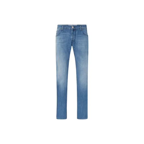 JACOB COHEN Logo Patch Straight Leg Jeans