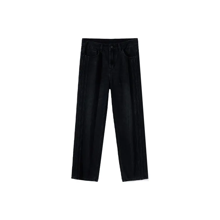 FAIRWHALE Jeans Men's Pure Black-0