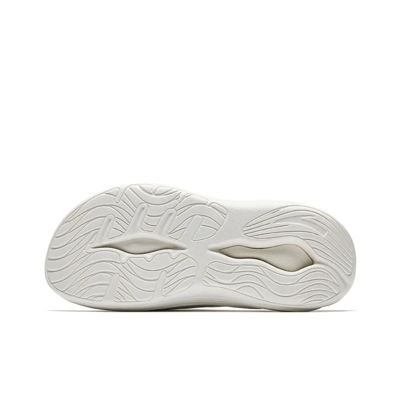 Anta Cushioning Slip Resistant Slide Slippers Men's Ivory White-4