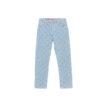 KENZO Weave Botton Loose Fit Denim Jeans