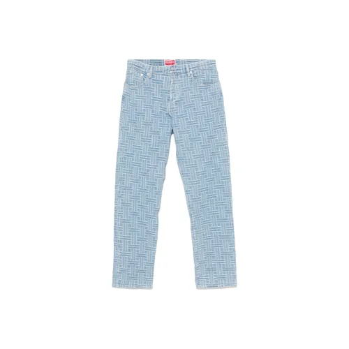 KENZO Weave Botton Loose Fit Denim Jeans