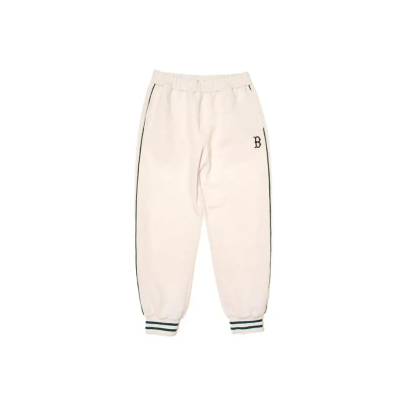 MLB Jacquard Monogram Boston Red Sox Pants Casual Pants Unisex Cream-0