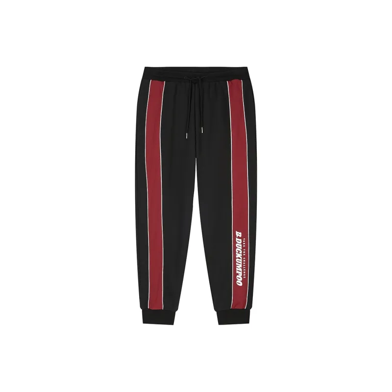 KUMPOO Knitted Sports Pants Unisex Black-0