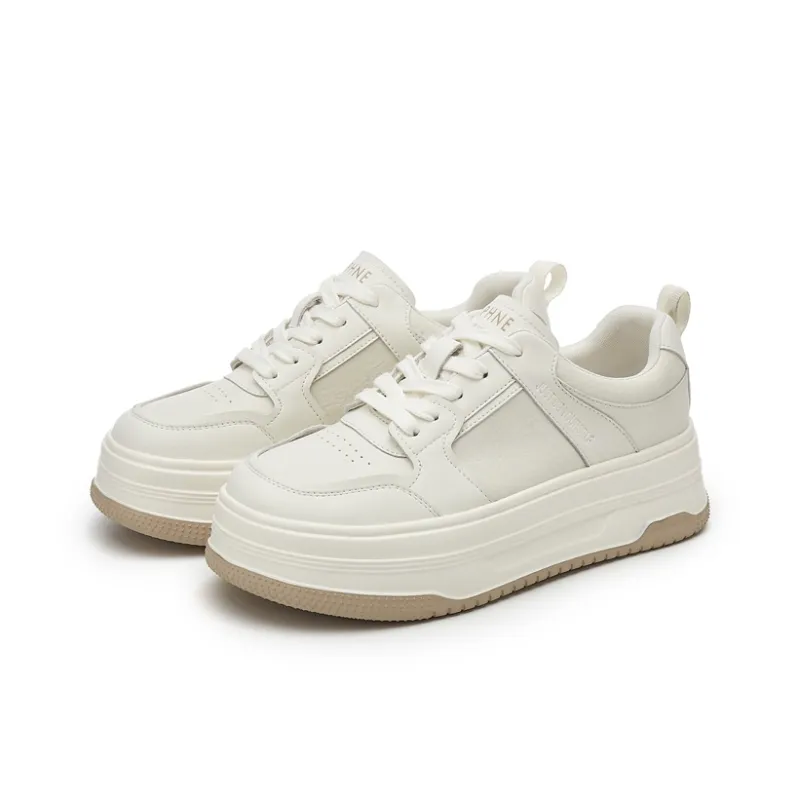 DAPHNE Low Top Skateboard Shoes Women's Ecru-0