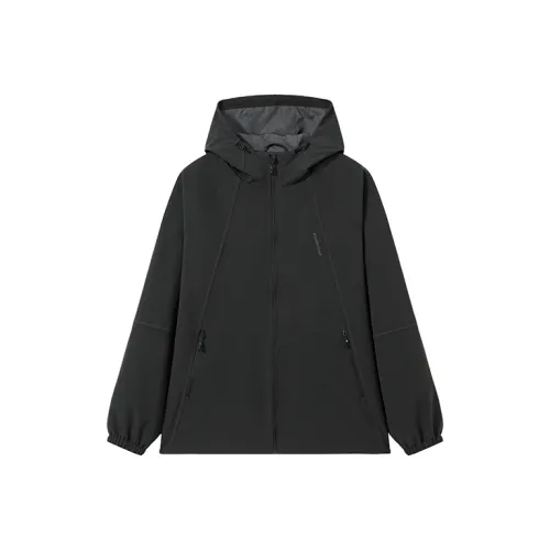 PIONEER CAMP Jackets Coats Unisex Black