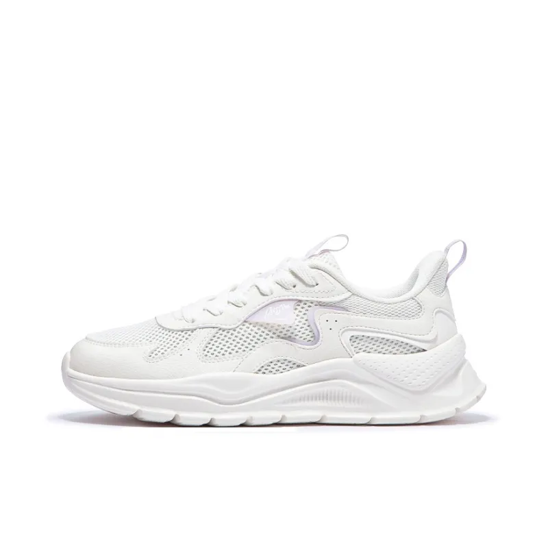 361° Cushioning, Breathable, Lightweight Low Top Casual Shoes Women's Feather White Micro Grape Purple-0
