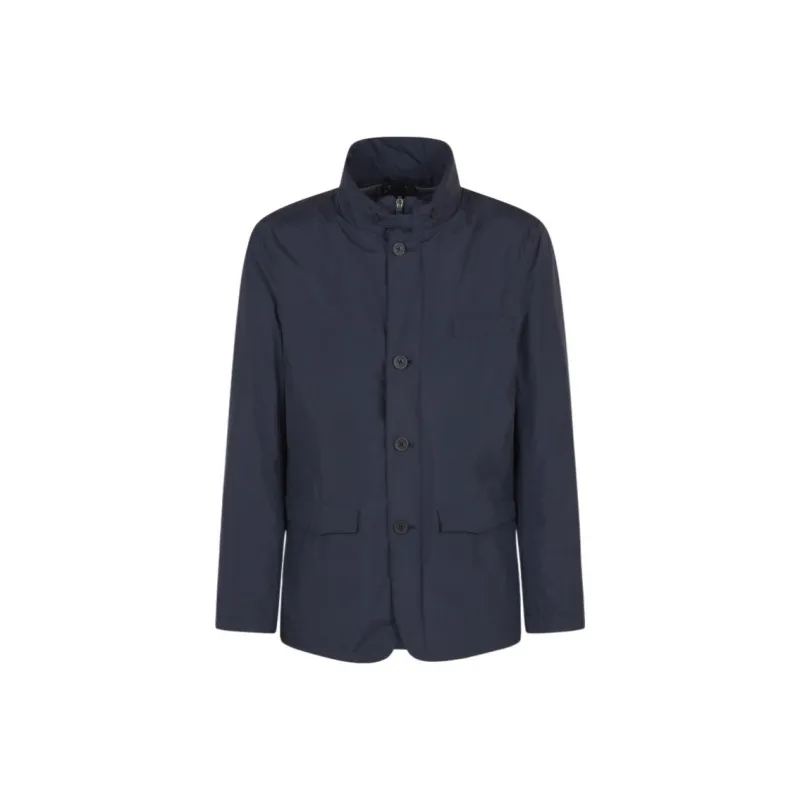 HERNO High Neck Buttoned Padded Jacket-0