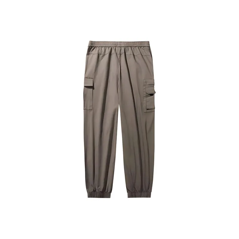 Anta x National Geographic Outdoor Collection Knitted Sports Pants Men's Basic Black-0