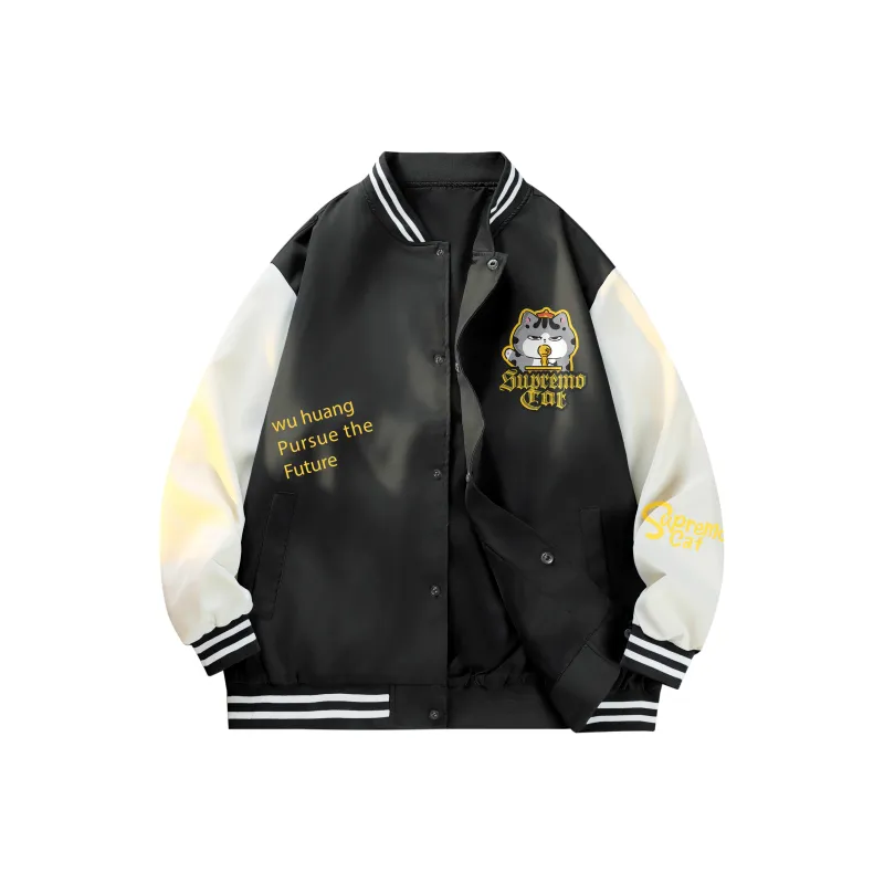 Supremo Cat Baseball Jacket Unisex-0