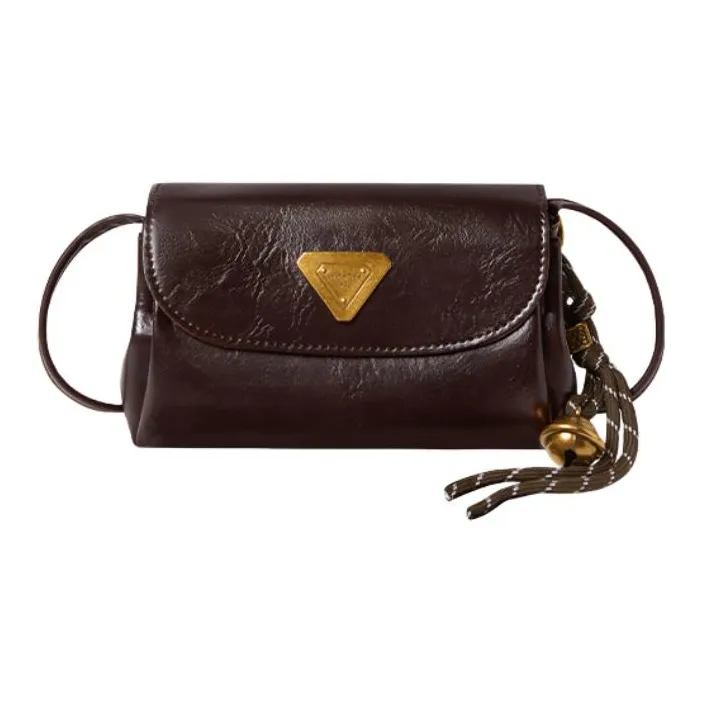 15 MINS Synthetic Leather Small Square Bag, Crossbody Bag, Shoulder Bag Women's Black/Coffee-4