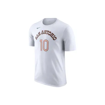 Nike San Antonio Spurs Edition Jeremy Sochan Name And Number T Shirt Unisex White