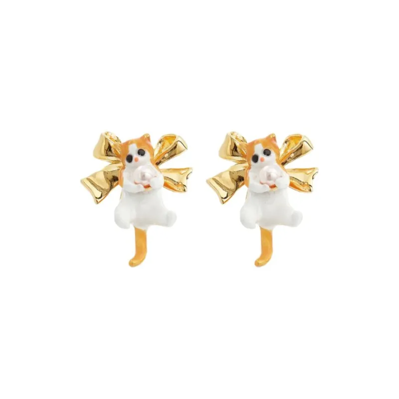 LES NEREIDES Brass Earrings Women's Yellow-0