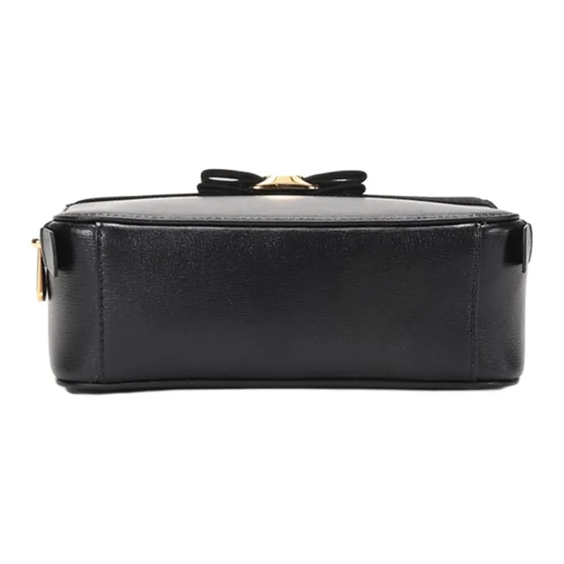 FERRAGAMO Cow Leather Shoulder Bag, Crossbody Bag, Handbag Mini Women's Black-4