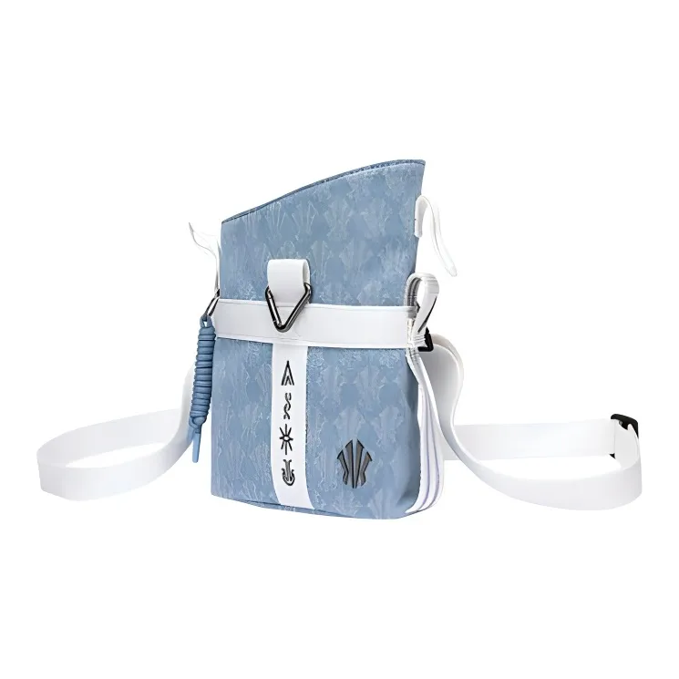 Anta Irving Series Fabric Crossbody Bag Shoulder Bag Unisex Denim Light Blue-1