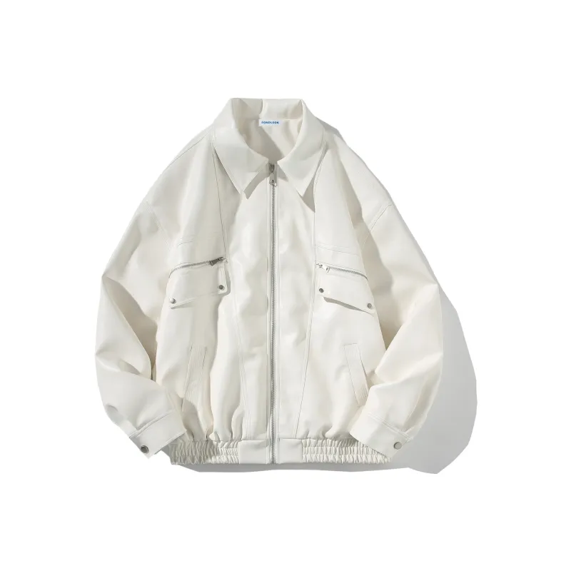 FONDLOOK Leather Jackets Unisex-3