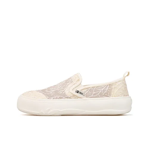 Joy&Mario Casual Shoes Women's Low Top Ecru