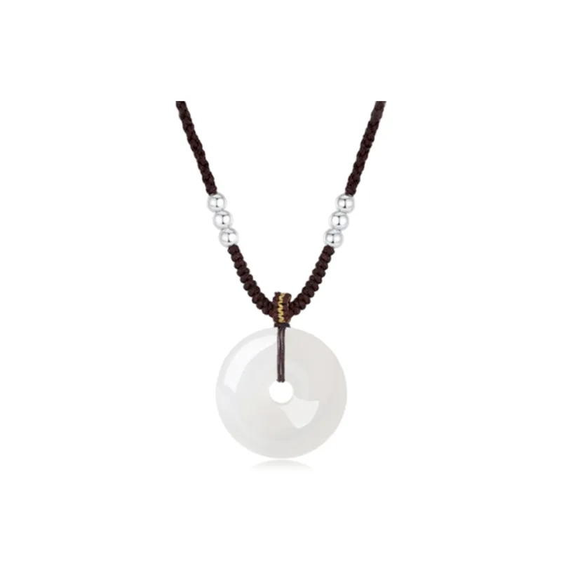 COPI Synthetic/Artificial Chalcedony Jade Necklaces Unisex-0