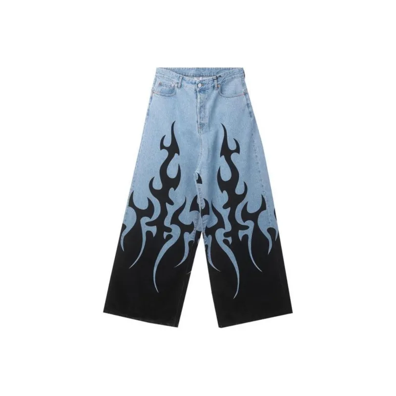 Vetements Fire Big Shape Jeans-0