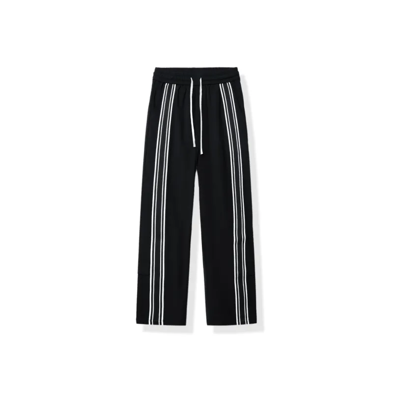WILD LEADER Casual Pants Unisex Black-0